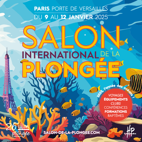 affiche salon de  la plongée 2025